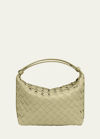 Bottega Veneta Mini Wallace Bag In Travertine-gold