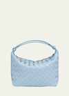 Bottega Veneta Mini Wallace Bag In Ice/gold