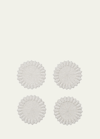 Kim Seybert Lumina Coasters, Set Of 4 In White