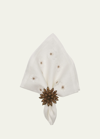 Kim Seybert Florette Napkin In Whitenatural