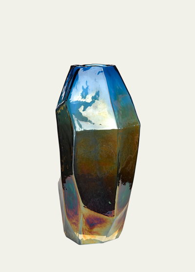 Polspotten Graphic Luster Vase - 12" In Multi