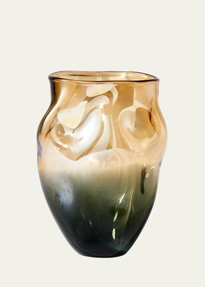 Polspotten Collision Glass Vase (30cm) In Multi