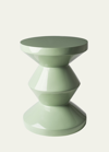 Polspotten Zig Zag Stool In Olive