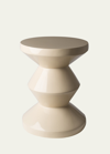 Polspotten Zig Zag Stool In Beige