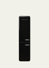 Smeg Fab32 Retro-style Refrigerator With Bottom Freezer, Left Hinge In Black