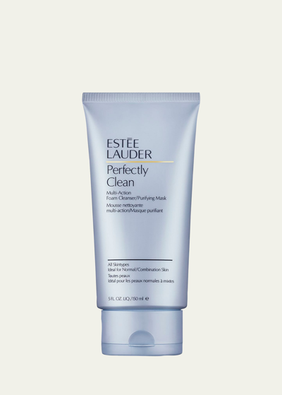 Estée Lauder Perfectly Clean Foam Cleanser/purifying Mask, 5.0 Oz. In White