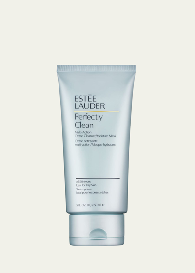 Estée Lauder Perfectly Clean Multi-action Creme Cleanser/moisture Mask, 5 Oz. In White