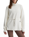 Varley Freya Turtleneck Sweatshirt In Sky Captain