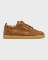 CHRISTIAN LOUBOUTIN MEN'S RANTULOW ORLATO VELOUR LOW-TOP SNEAKERS