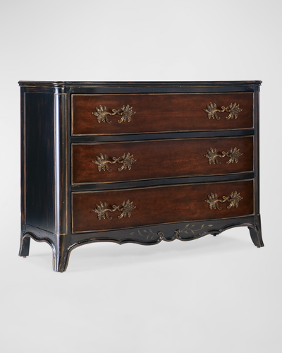 Hooker Furniture Charleston 3-drawer Chest In Black Cherry