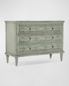 Hooker Furniture Charleston 3-drawer Chest In Verdigris Green