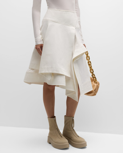 3.1 Phillip Lim / フィリップ リム Double Layered Utility Skirt In White