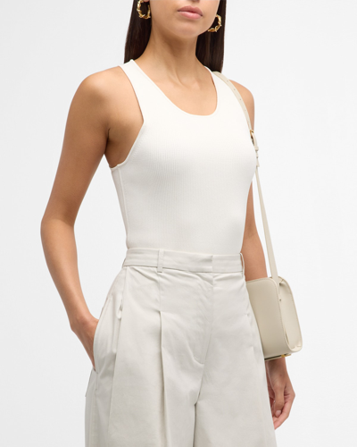 3.1 Phillip Lim / フィリップ リム Compact Ribbed Layering Tank Top In Ivory