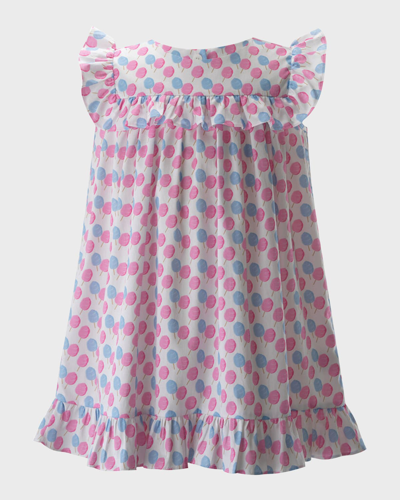Rachel Riley Kids' Girl's Cotton Candy Frill Dress In Multi