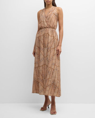 XIRENA DARBY SLEEVELESS STRIPED MAXI DRESS