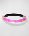 Alexis Bittar Crystal Studded Hinge Bracelet In Pink