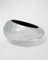 Alexis Bittar Puffy Lucite Tapered Bangle Bracelet In Metallic