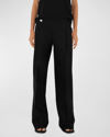BURBERRY PLEATED STRAIGHT-LEG TROUSERS WITH COIN DETAIL