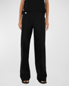 Burberry Straight-leg Tailored Trousers In Black