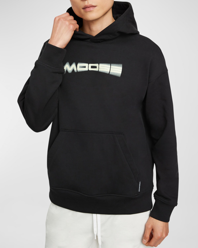 Moose Knuckles Logo-print Cotton Hoodie In Black