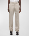 Helmut Lang Men's Straight-leg Crepe Suit Pants In Sand