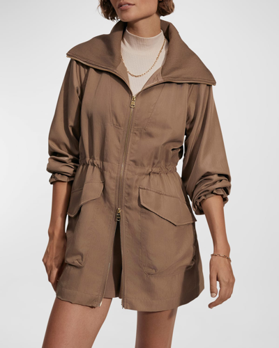 Varley Alison Utility Jacket In Taupe Stone