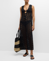 HONORINE ROSEMARIE FLORAL LACE COVERUP MAXI DRESS