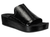 NAKED FEET WOMEN'S RENO SANDALS IN BLACK PATENT