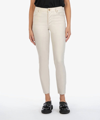 Kut From The Kloth Charlize High Rise Cigarette Leg Pants In Champagne Coated In Multi