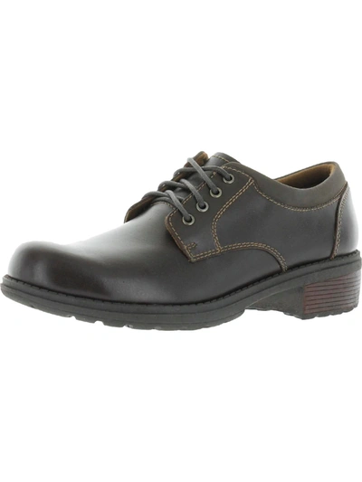Eastland Stride Womens Leather Lace Up Oxfords In Brown