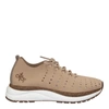 Otbt Alstead Perforated Sneaker In Beige
