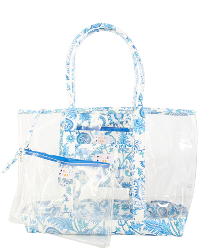 Roller Rabbit Amanda Clear Tote In Blue