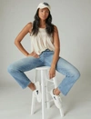 Lucky Brand Women's Lace Trim Tank In White
