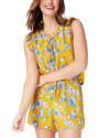 Roller Rabbit Adelaide Floral Steffie Top In Yellow