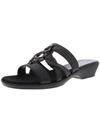 Easy Street Torrid Womens Faux Leather Slip On Slide Sandals In Multi