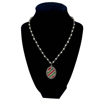 Pink Panache Women's Crystal Necklace In Red/white/green In Multi