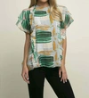 Eva Franco Zoe Top In Rum Baba In Multi