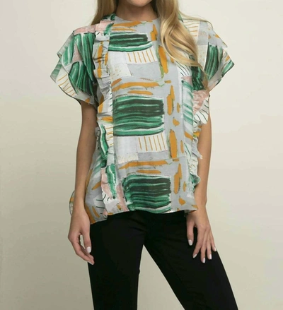 Eva Franco Zoe Top In Rum Baba In Multi