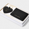 Katie Loxton One In A Million Heart Keyring & Cardholder In Black In Black