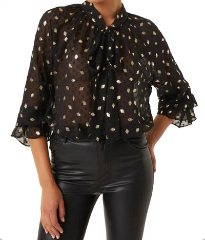 MISA GRACIE TOP IN DIAMOND CLIP DOT