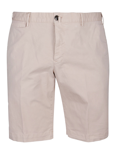 Pt01 Mens Beige Bermuda Shorts In Rosa Chiaro