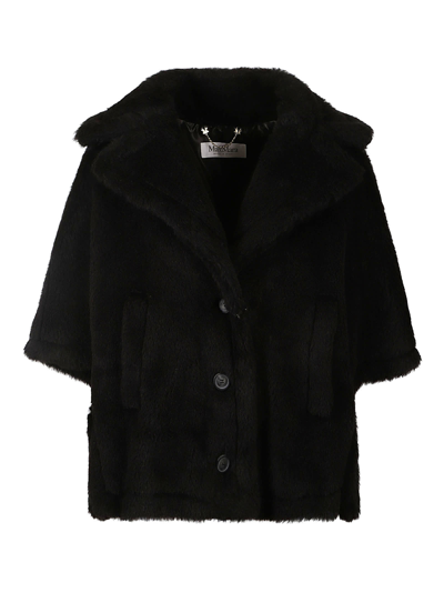 Max Mara Cape Coat In Black