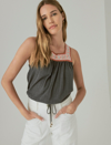 LUCKY BRAND WOMEN'S CROCHET TRIM BUBBLE TEE