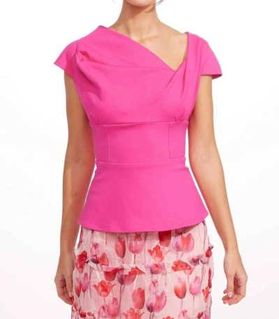 Eva Franco Yuki Top In Pink Punch