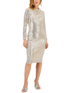 INC WOMENS SEQUINED MIDI COCKTAIL AND PARTY DRESS
