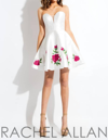 Rachel Allan Short Dress In White In White