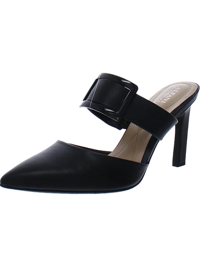 Alfani Womens Slip On Dressy Kitten Heels In Black