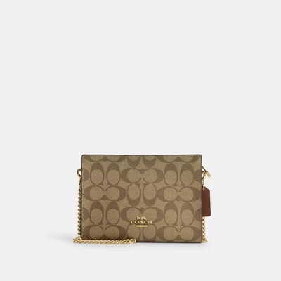 Coach Outlet Slim Crossbody In Signature Canvas In Multi