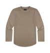 GOODLIFE LONG SLEEVE SUN FADED MICRO TERRY CREW IN TIMBER