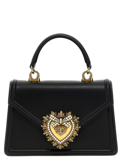 Dolce & Gabbana 'devotion' Small Handbag In Black